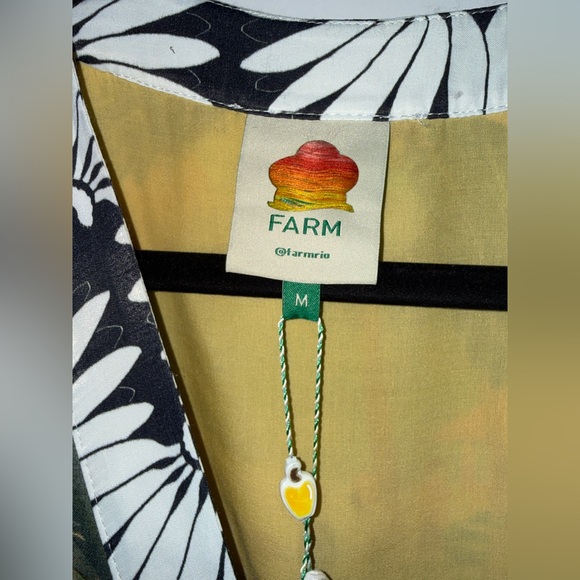 NWT Farm Rio Carioca Long Sleeve Tropical Wrap Mini Sz Medium - Picture 12 of 12